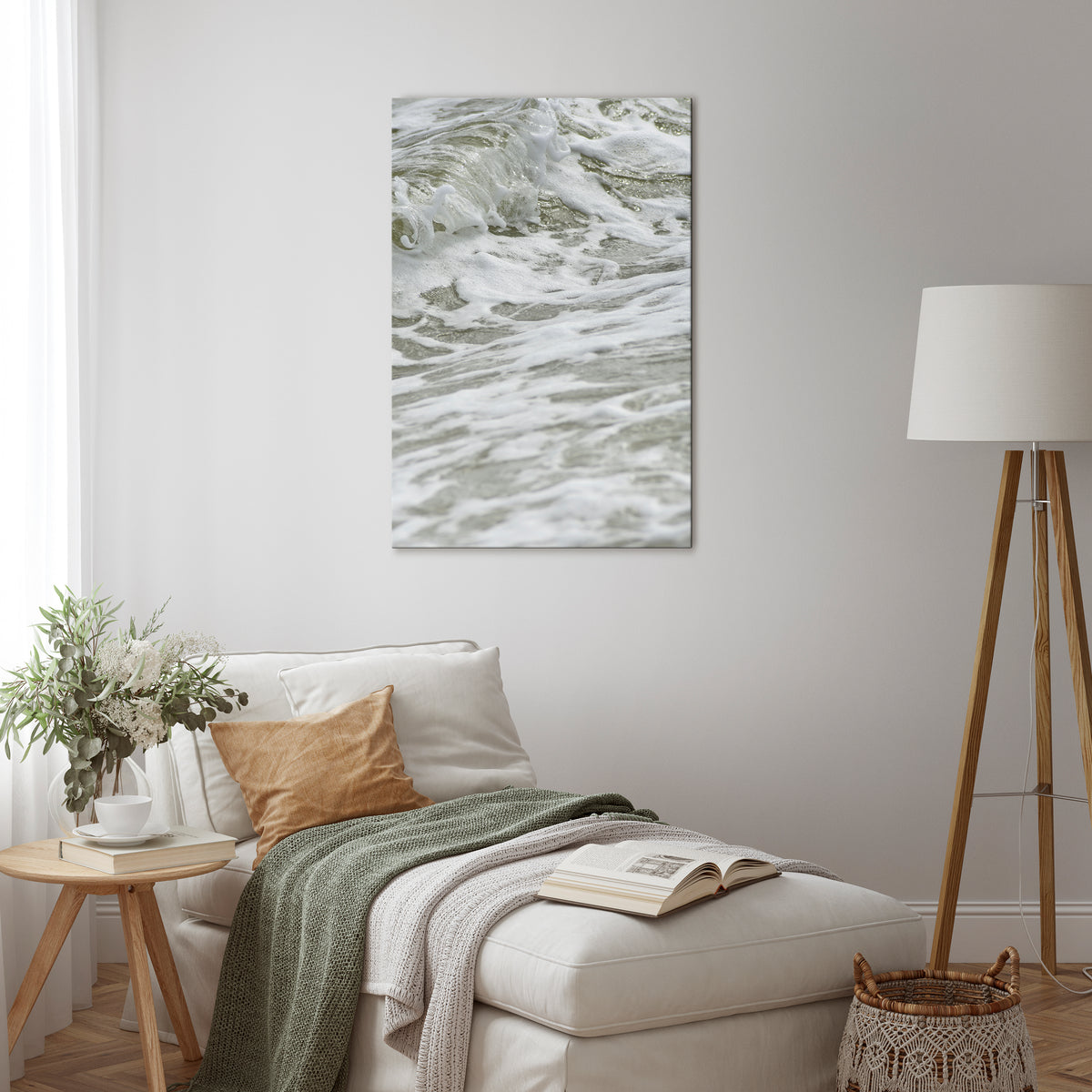FOAMING ELEGANCE Vertical Canvas Print