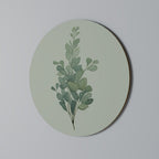 EUCALYPTUS TWIG Round Wall Art