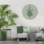EUCALYPTUS TWIG Round Wall Art