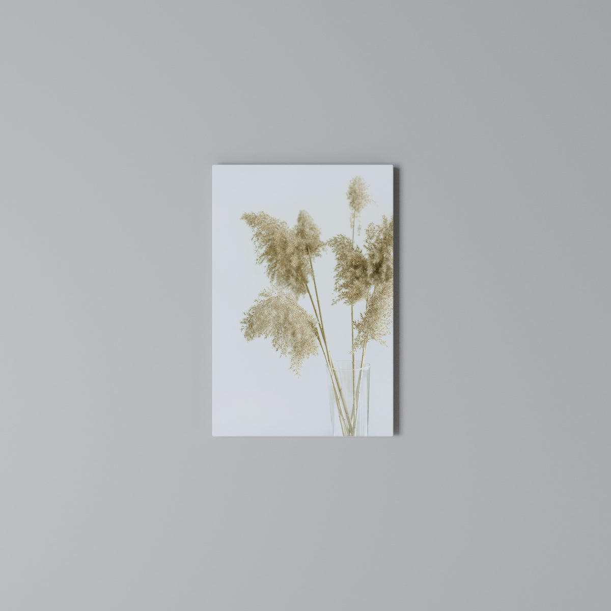 ELEGANT GRASSY SERENITY Vertical Canvas Print
