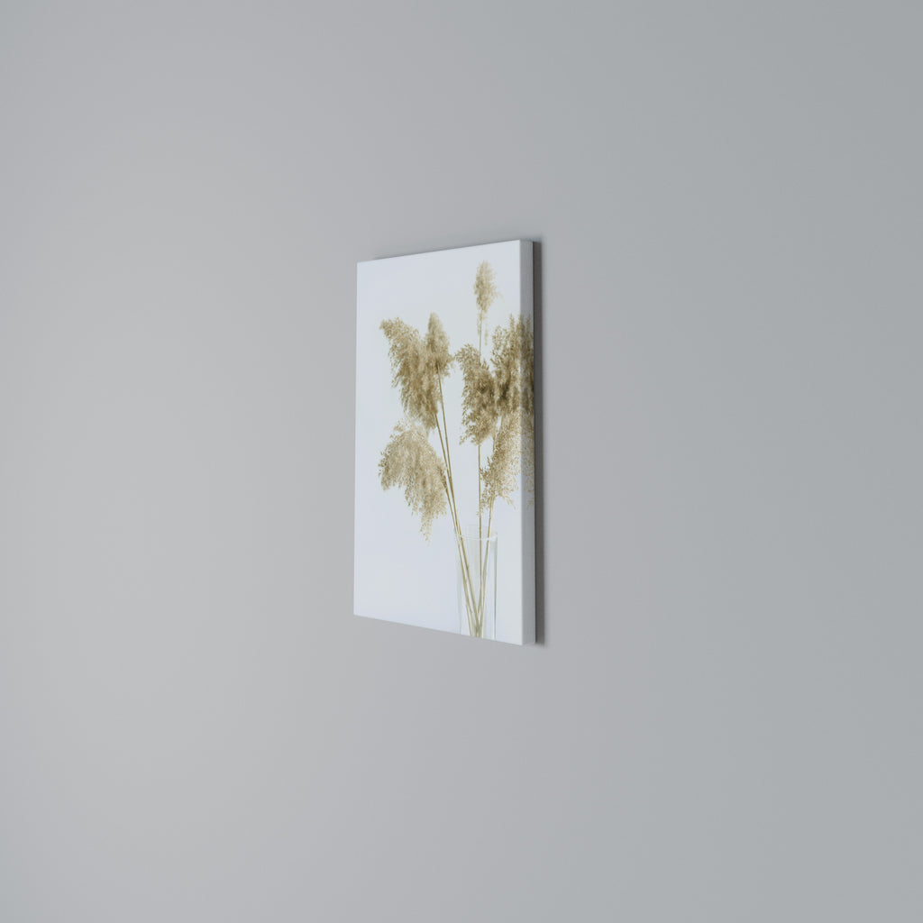 ELEGANT GRASSY SERENITY Vertical Canvas Print