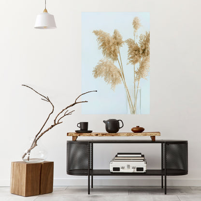 ELEGANT GRASSY SERENITY Peel and Stick Vertical Poster