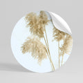 ELEGANT GRASSY SERENITY Rund väggdekal