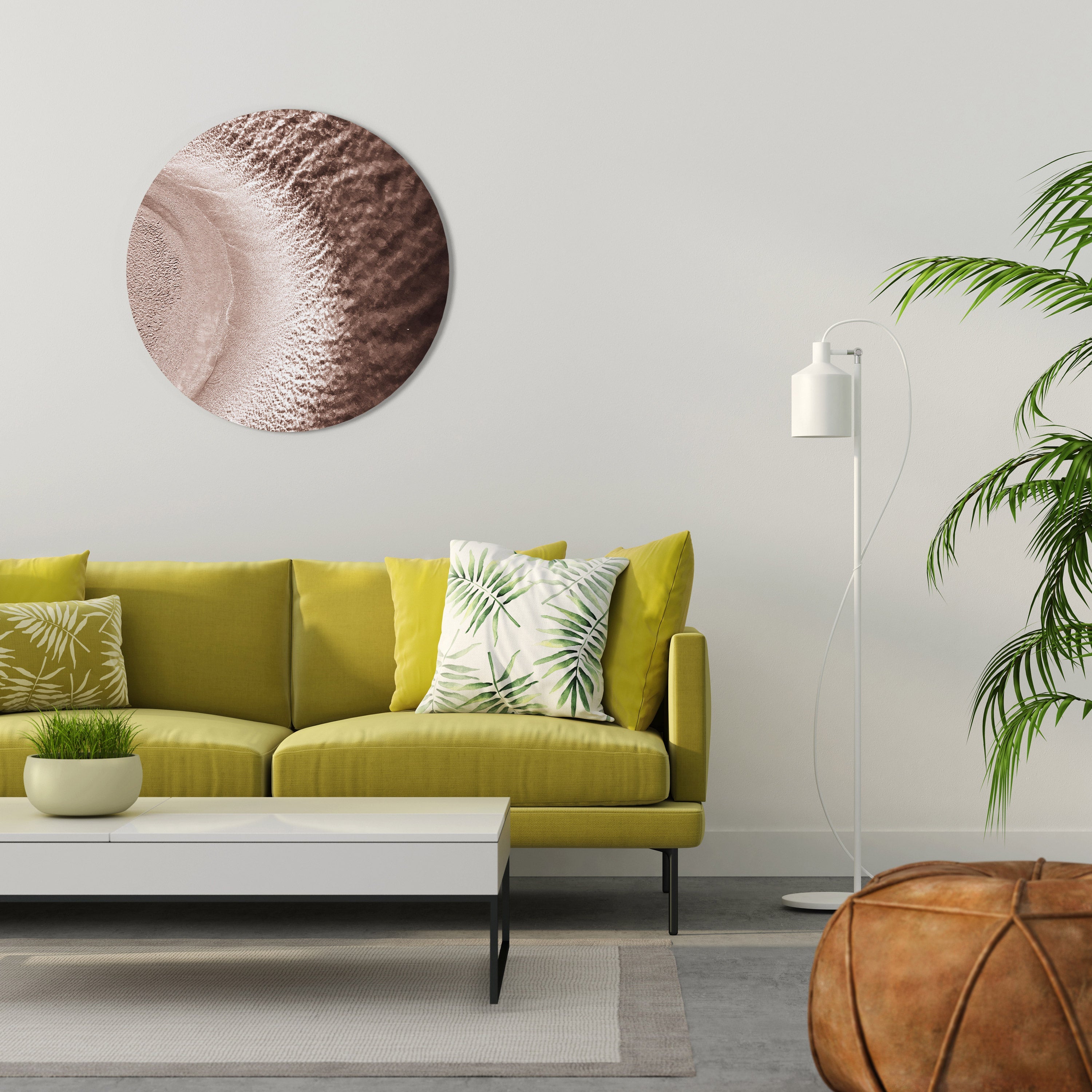 Rund väggdekoration HARMONI I NYANSER