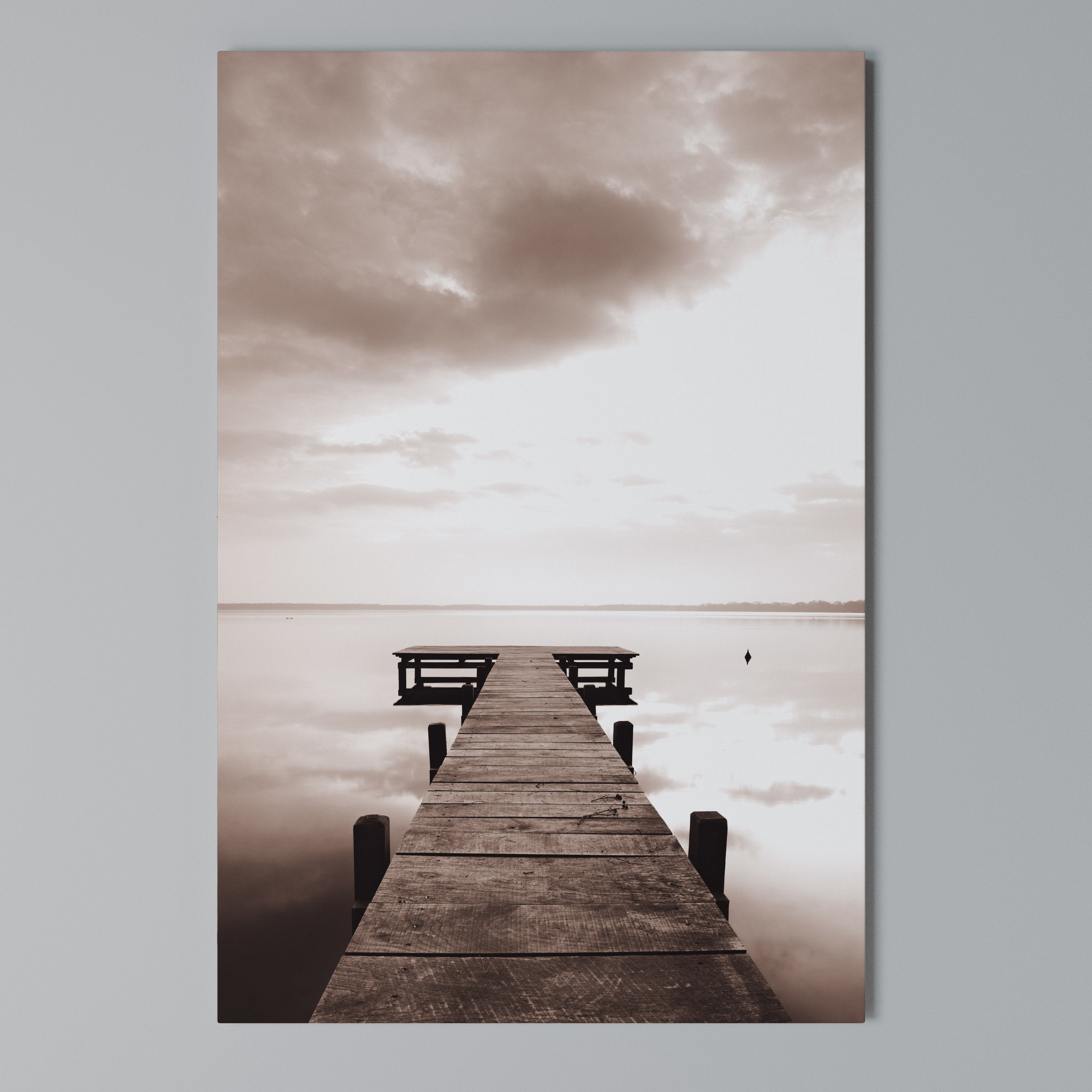 ECHOES OF STILLNESS Vertical Canvas Print