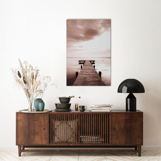 ECHOES OF STILLNESS Vertical Canvas Print