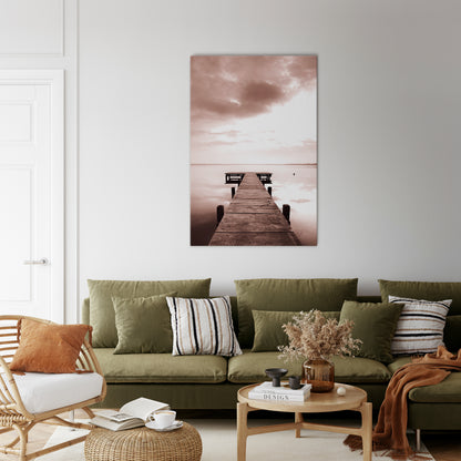 ECHOES OF STILLNESS Vertical Canvas Print