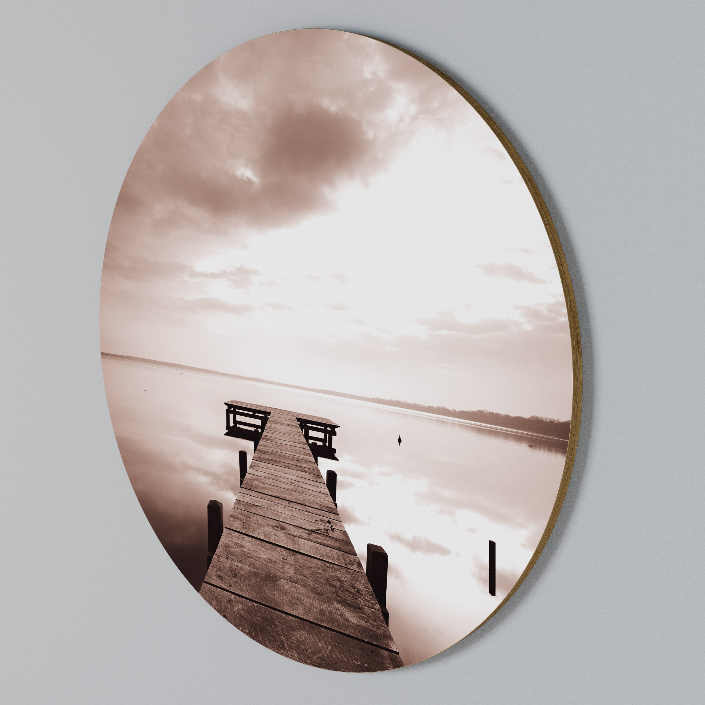 ECHOES OF STILLNESS Rund väggdekor