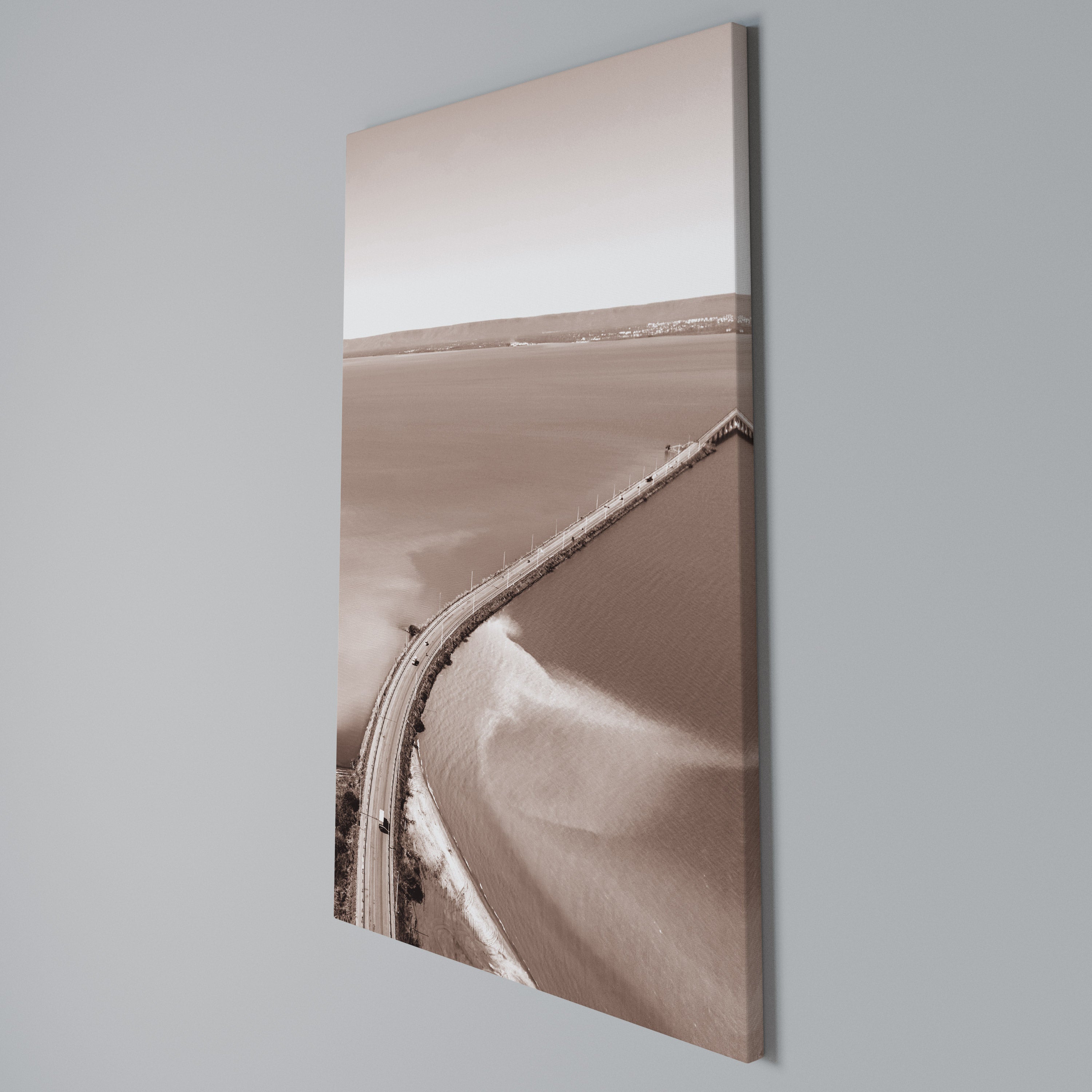 HORIZON BOUND JOURNEY Vertical Canvas Print