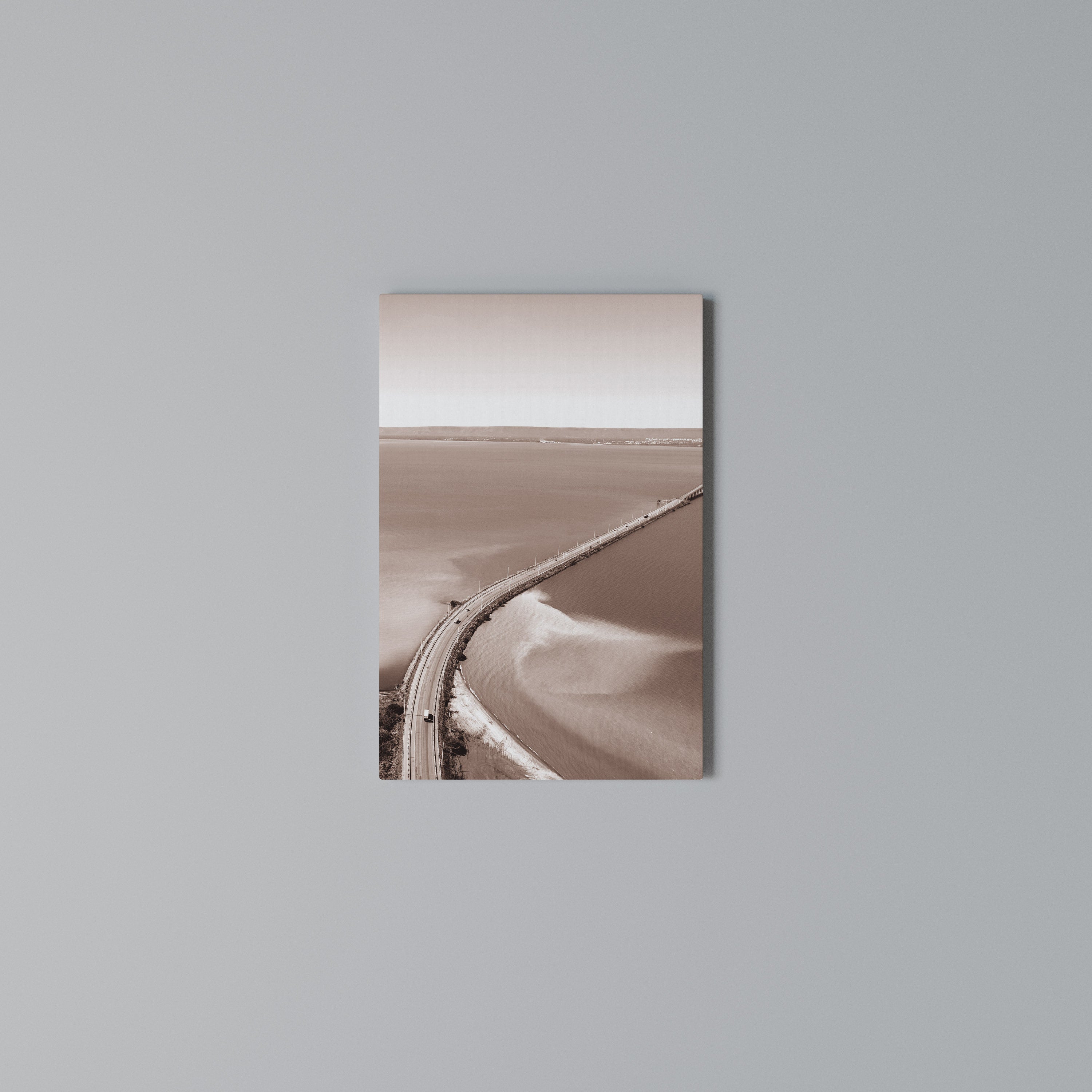 HORIZON BOUND JOURNEY Vertical Canvas Print