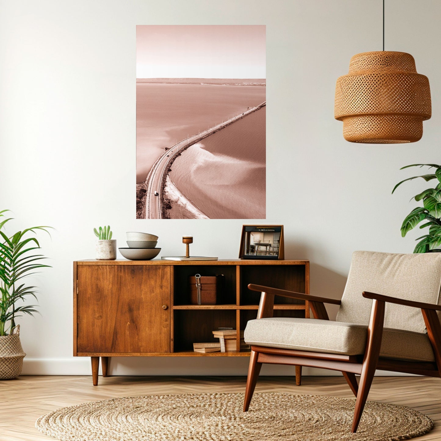 HORIZON BOUND JOURNEY Peel and Stick Vertical Poster
