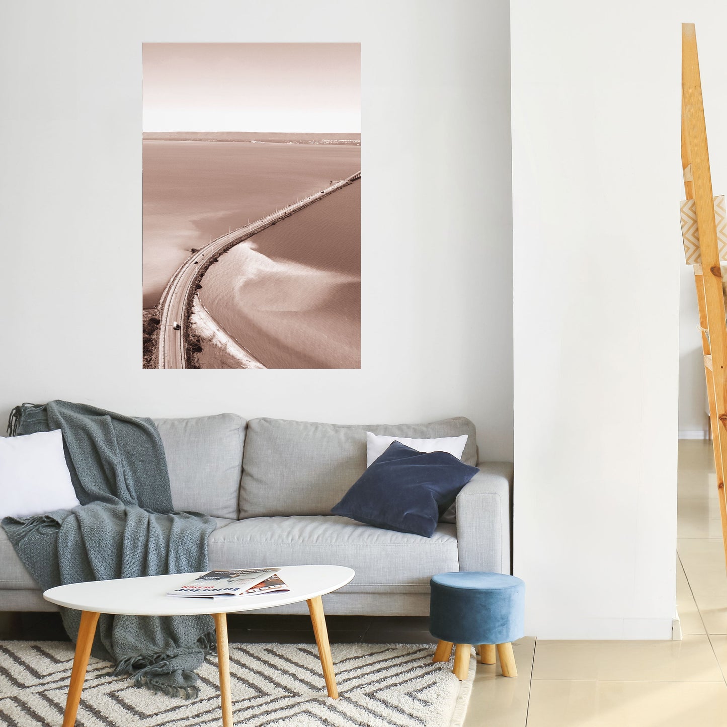 HORIZON BOUND JOURNEY Peel and Stick Vertical Poster