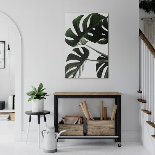 FOLIAGE FUSION Vertical Canvas Print