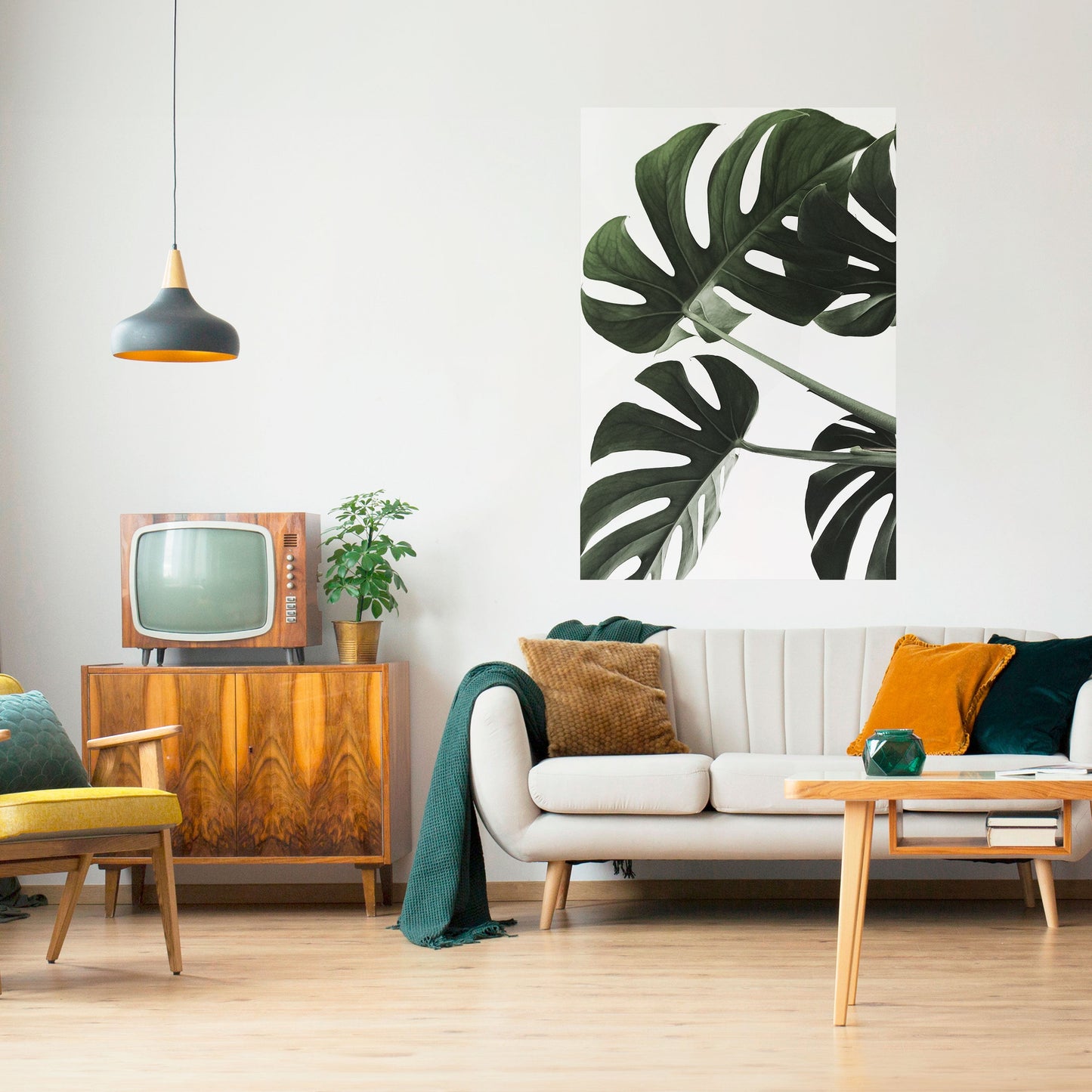 FOLIAGE FUSION Peel and Stick Vertical Poster