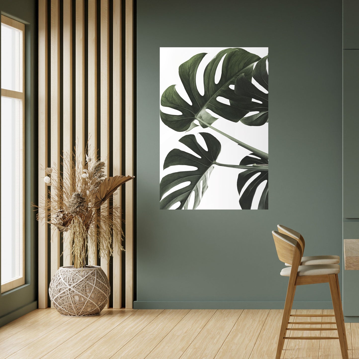 FOLIAGE FUSION Peel and Stick Vertical Poster