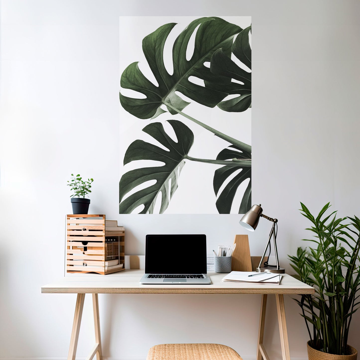 FOLIAGE FUSION Peel and Stick Vertical Poster