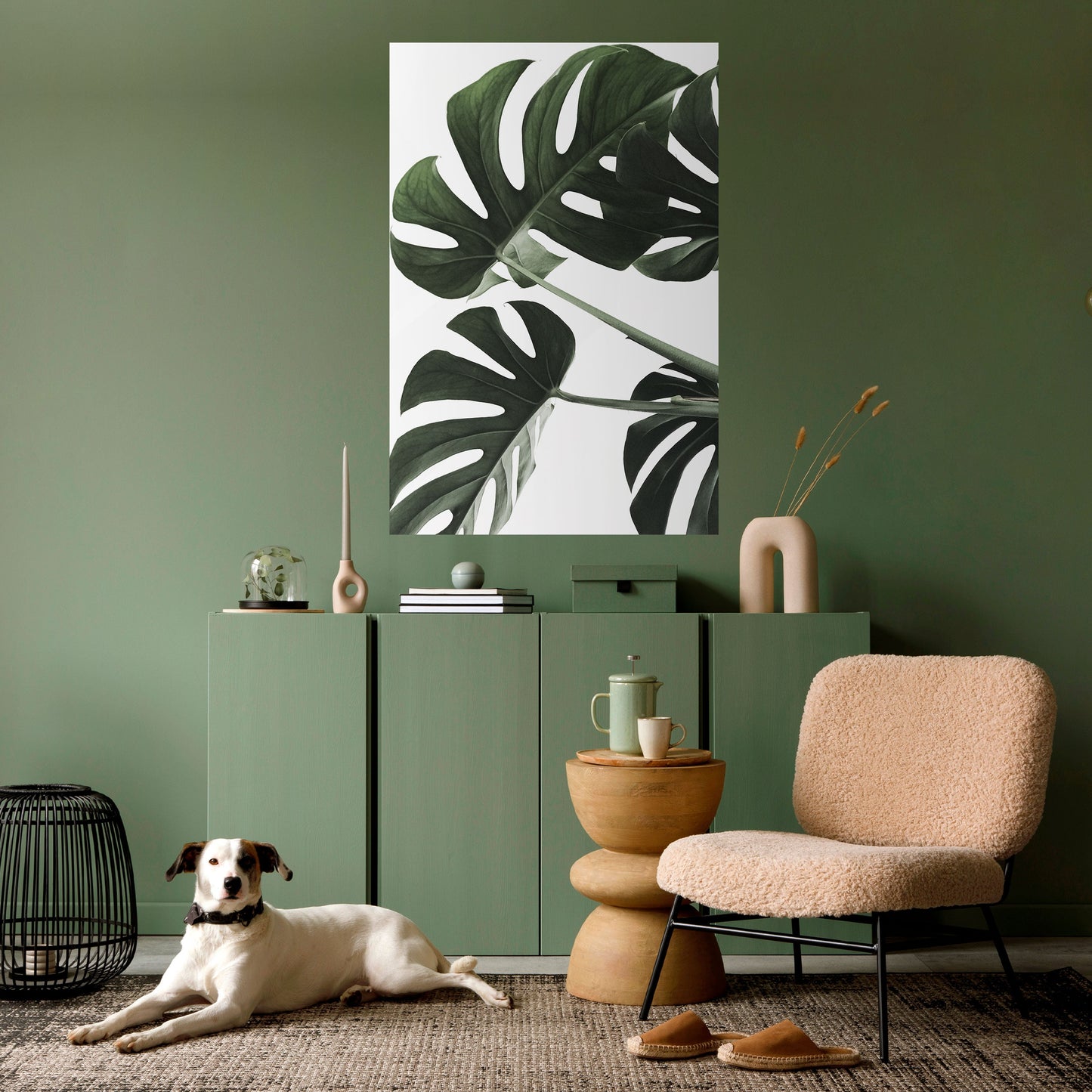 FOLIAGE FUSION Peel and Stick Vertical Poster
