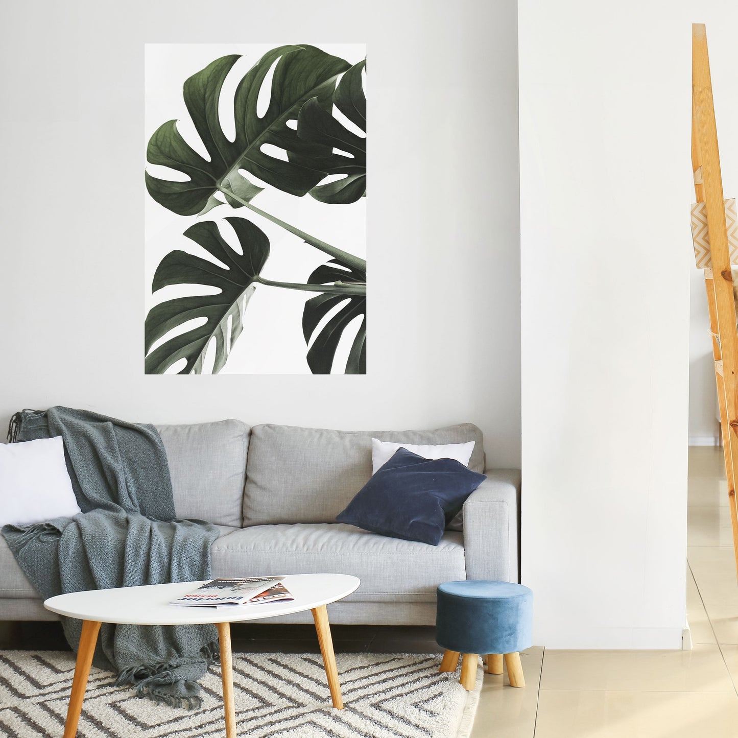 FOLIAGE FUSION Peel and Stick Vertical Poster