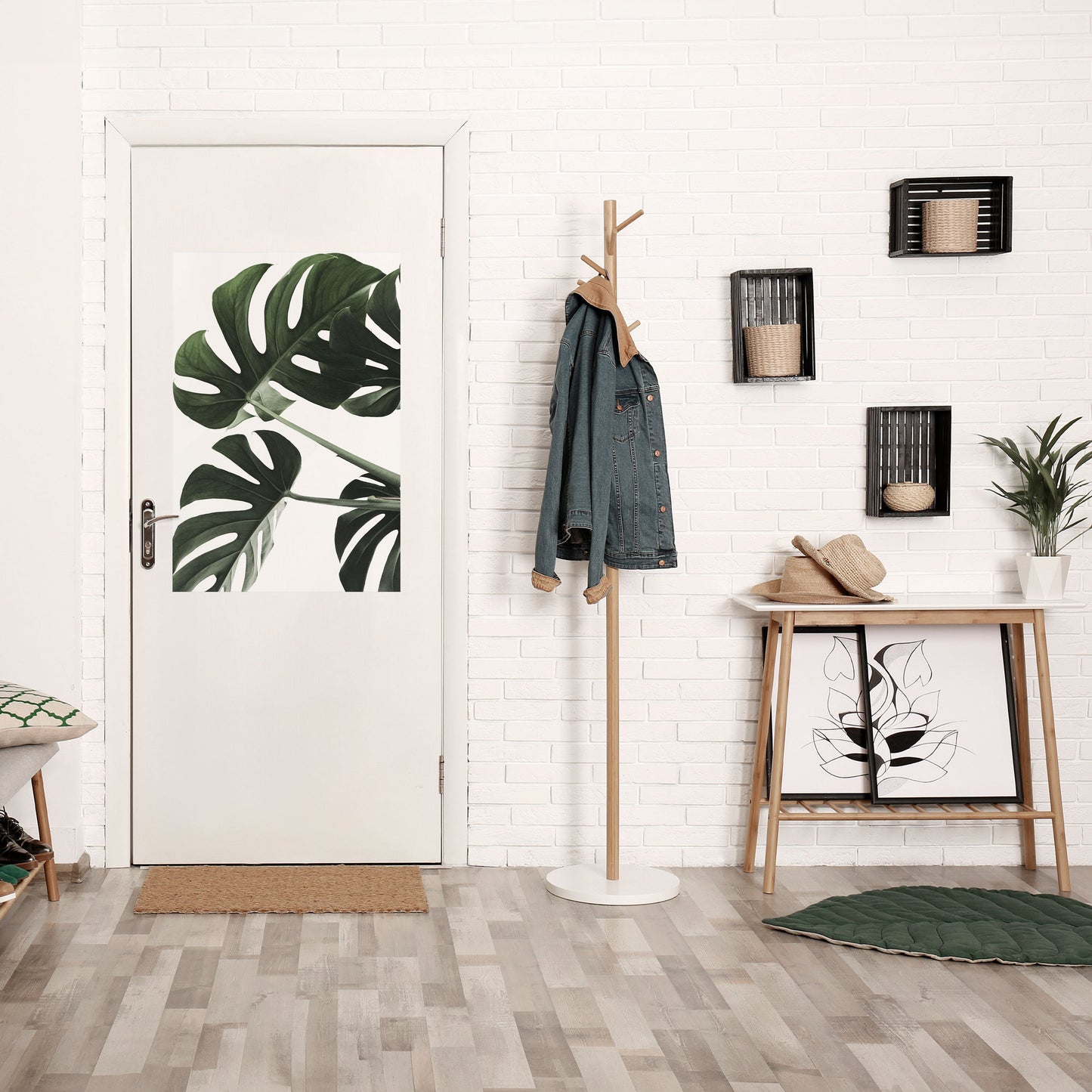FOLIAGE FUSION Peel and Stick Vertical Poster