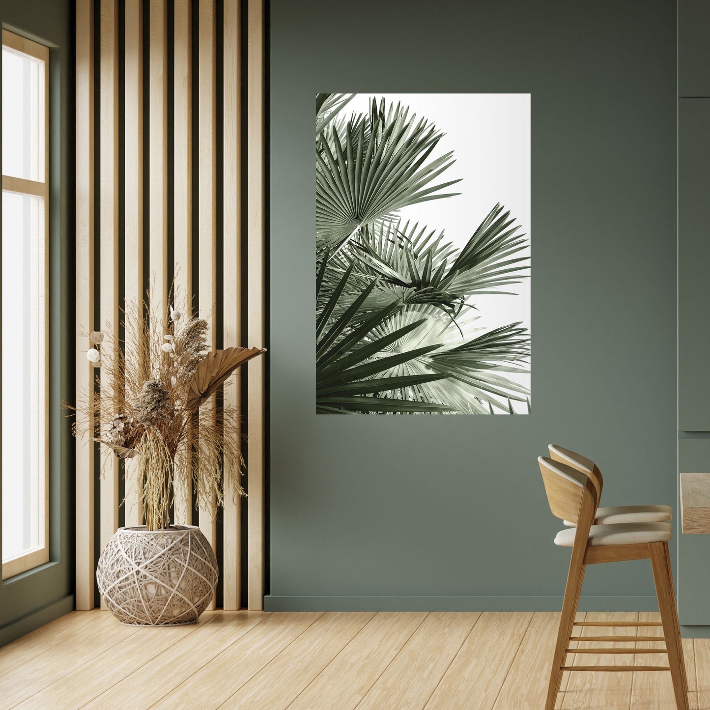 PALM PARADISE DANCE Vertikal affisch med självhäftande motiv