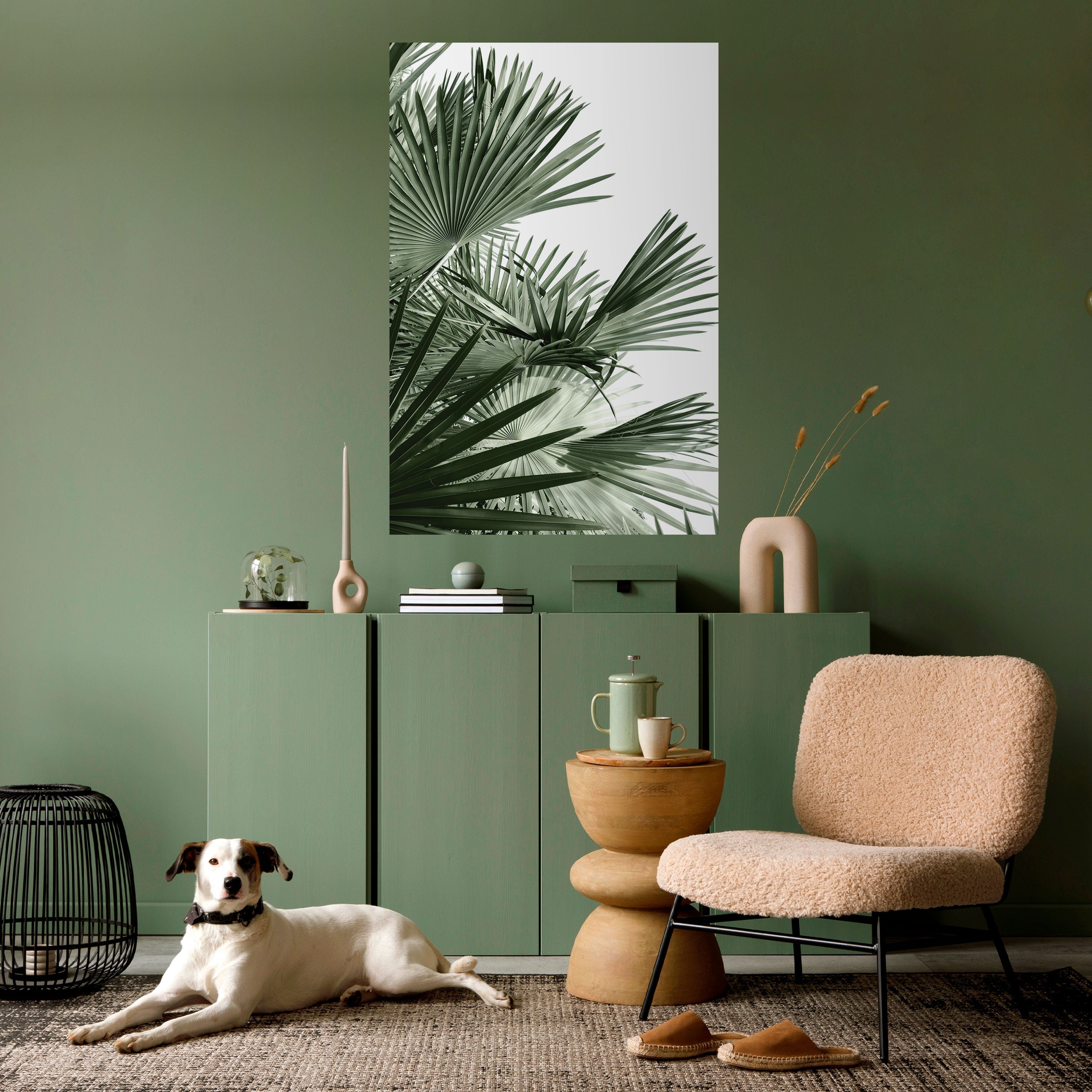 PALM PARADISE DANCE Vertikal affisch med självhäftande motiv