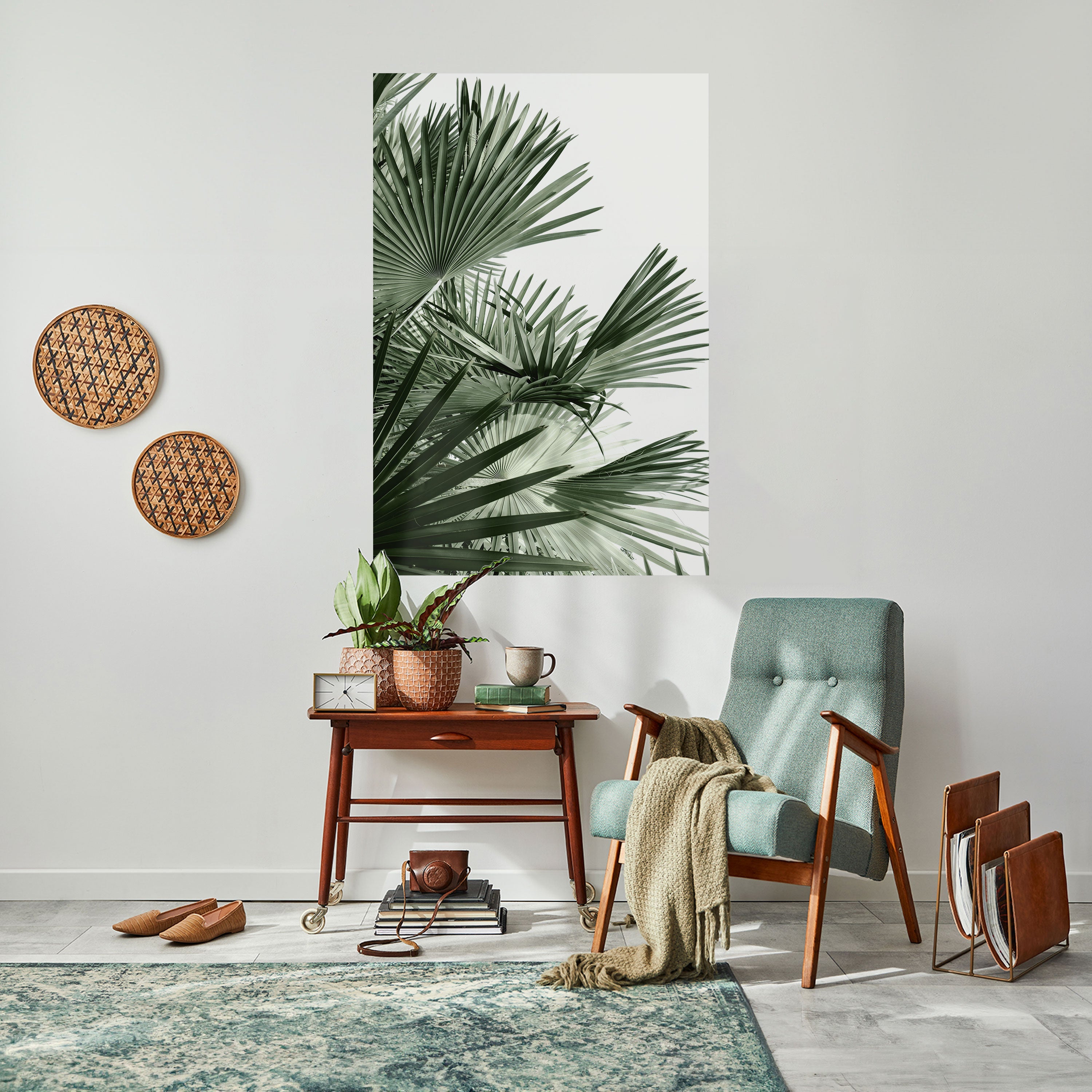PALM PARADISE DANCE Vertikal affisch med självhäftande motiv