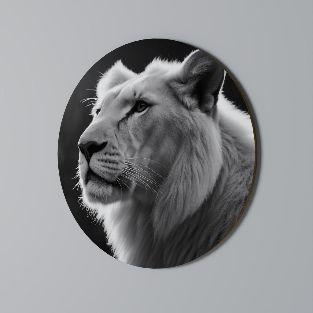 VISKNINGAR AV MAJESTÄT Rund Väggkonst