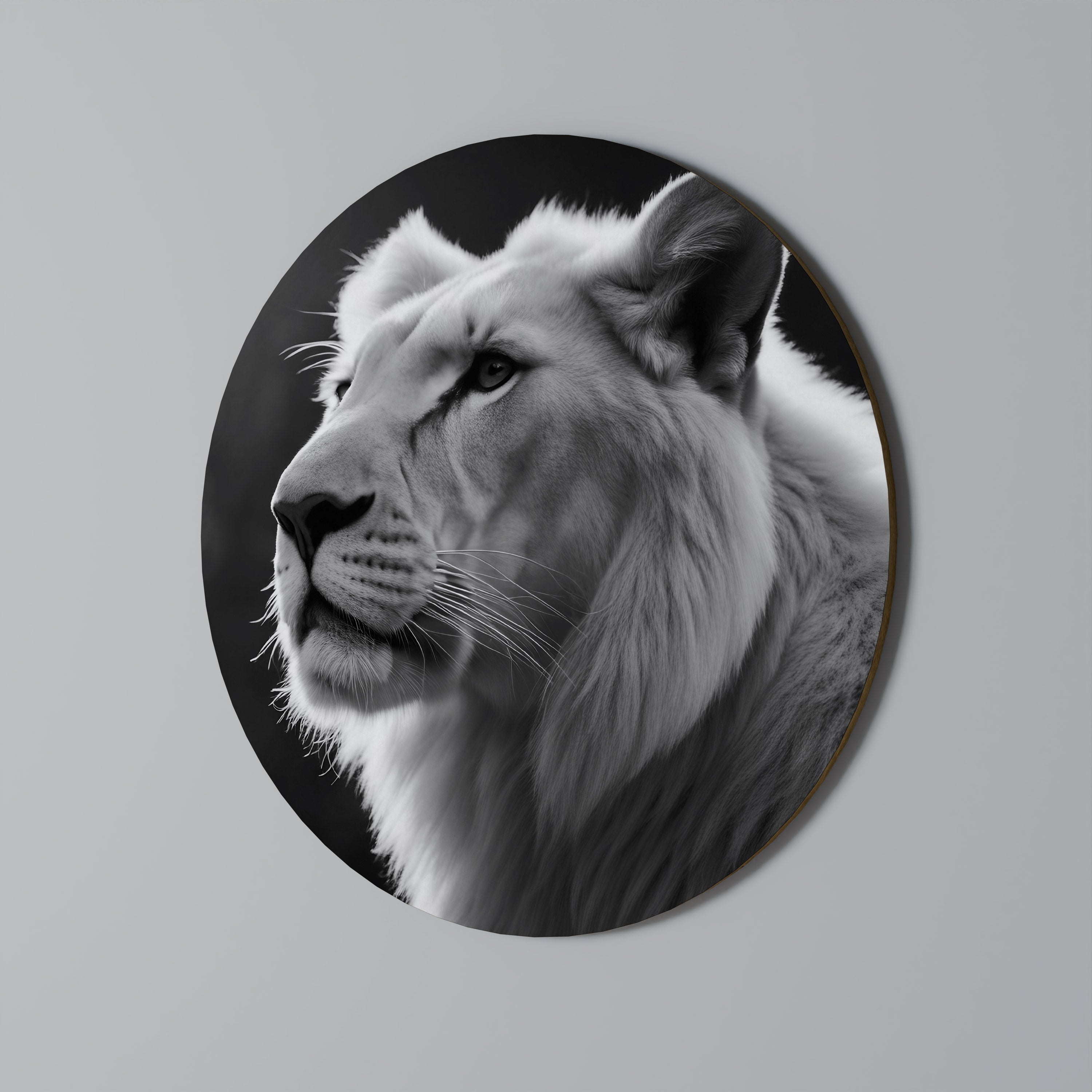 VISKNINGAR AV MAJESTÄT Rund Väggkonst