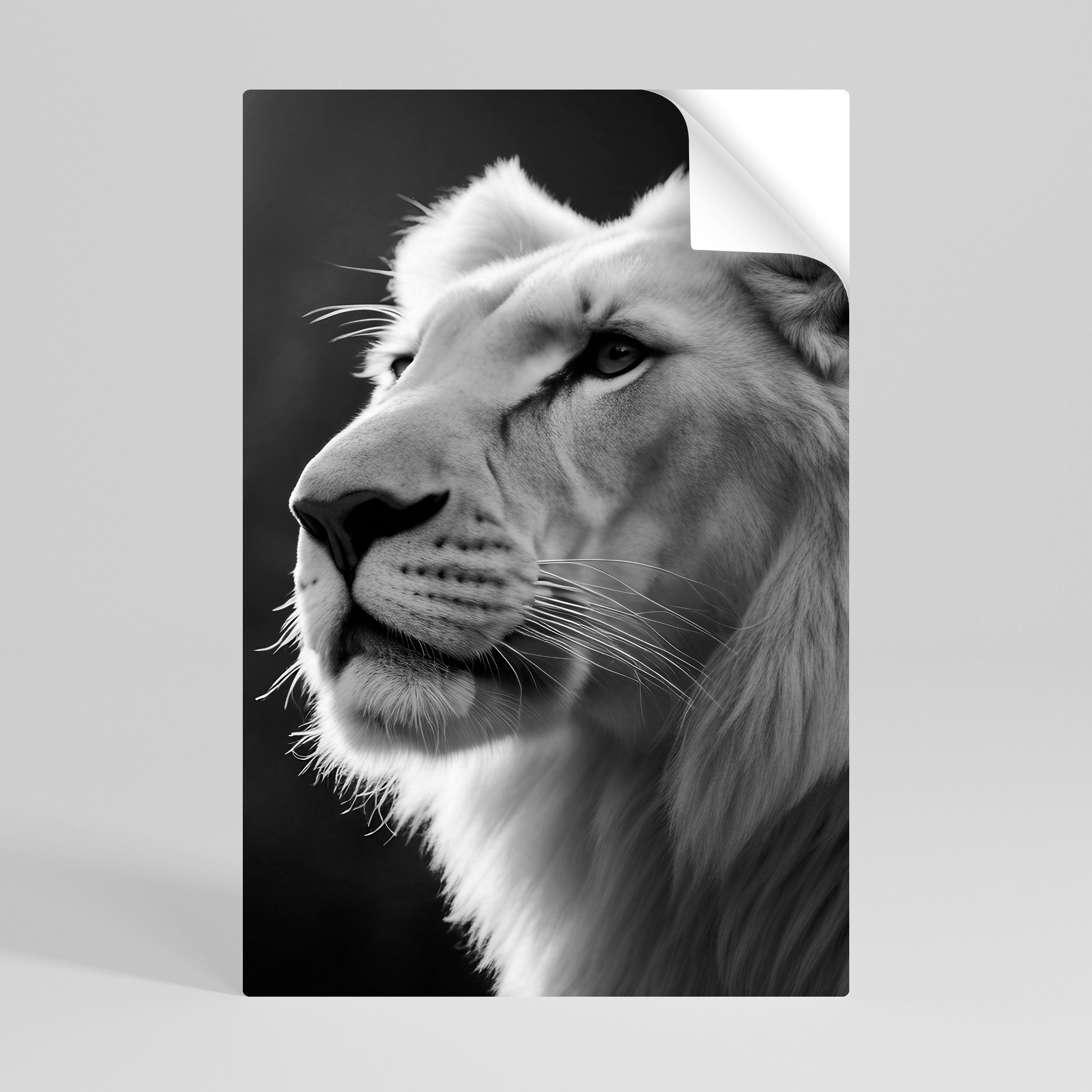 VISKNINGAR OM MAJESTÄTET Vertikal poster med självhäftande text