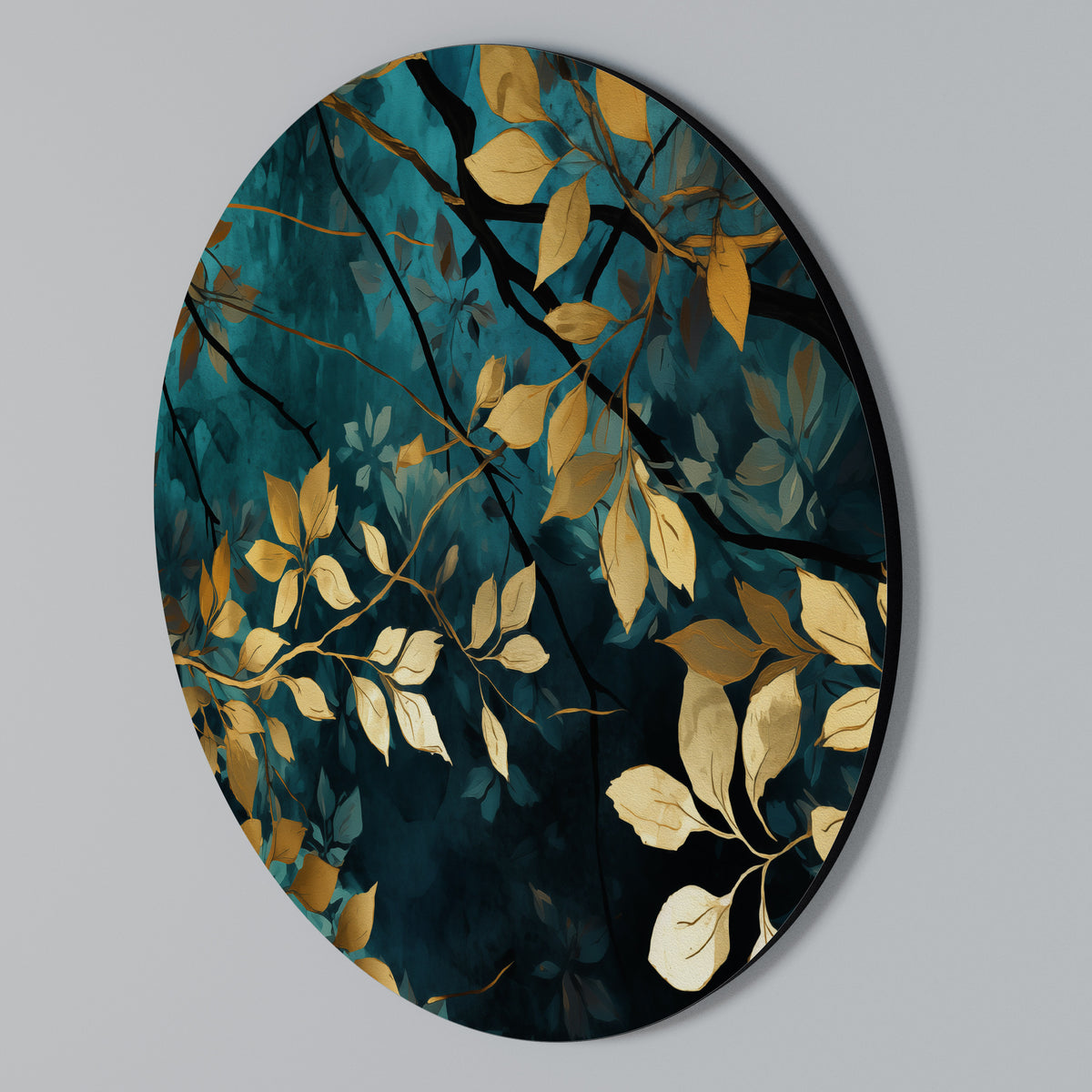 LUSH TURQUOISE Rund väggdekor