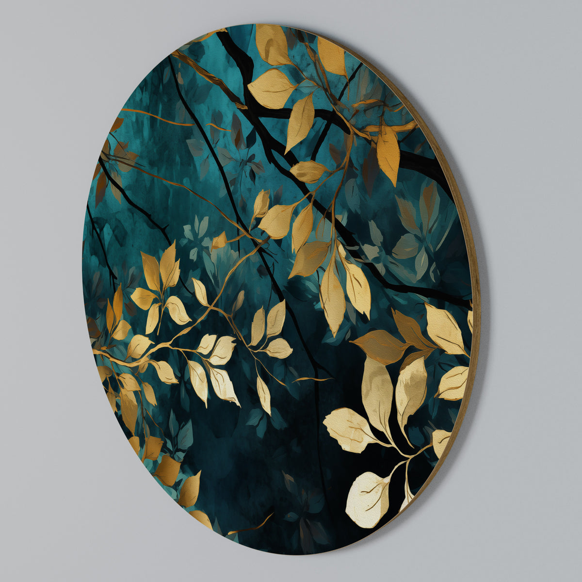 LUSH TURQUOISE Rund väggdekor