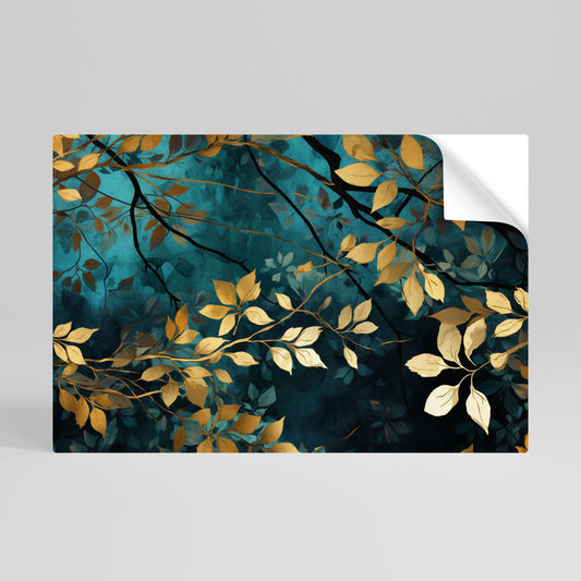 LUSH TURQUOISE horisontell poster med självhäftande tryck