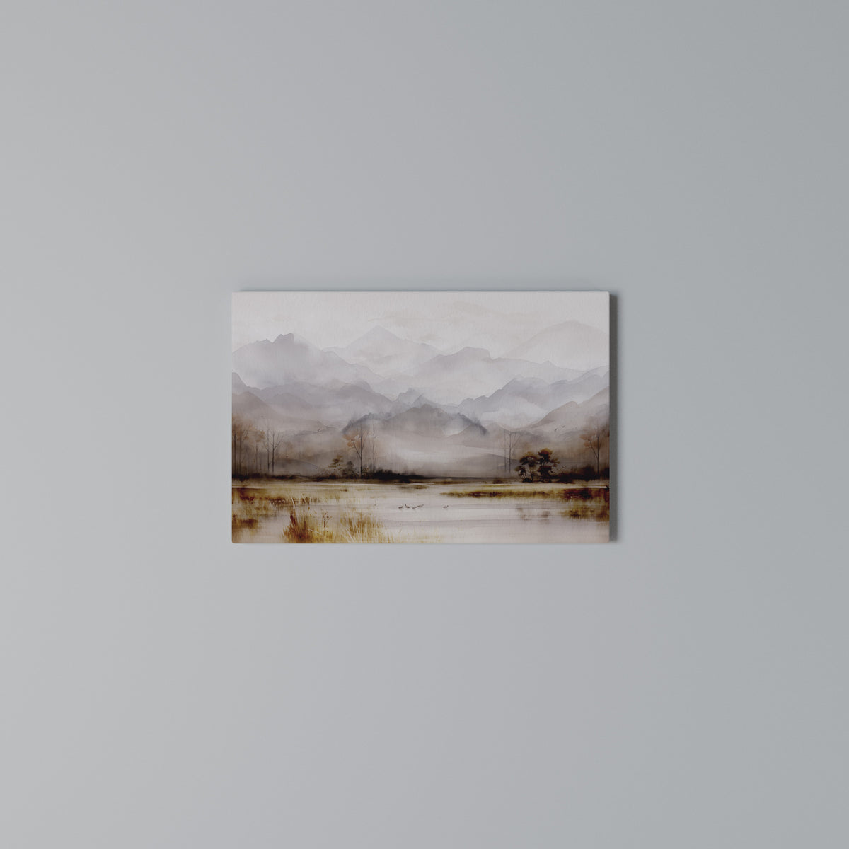 MISTY HORIZONS UNVEILED Horizontal Canvas Print