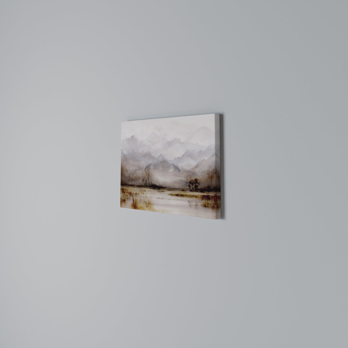 MISTY HORIZONS UNVEILED Horizontal Canvas Print