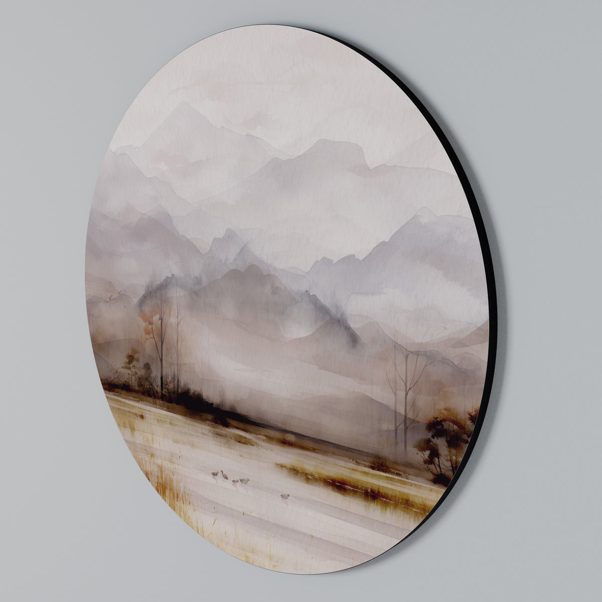 MISTY HORIZONS UNVEILED Rund väggdekor