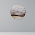 MISTY HORIZONS UNVEILED Round Wall Art
