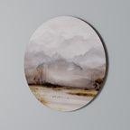 MISTY HORIZONS UNVEILED Round Wall Art