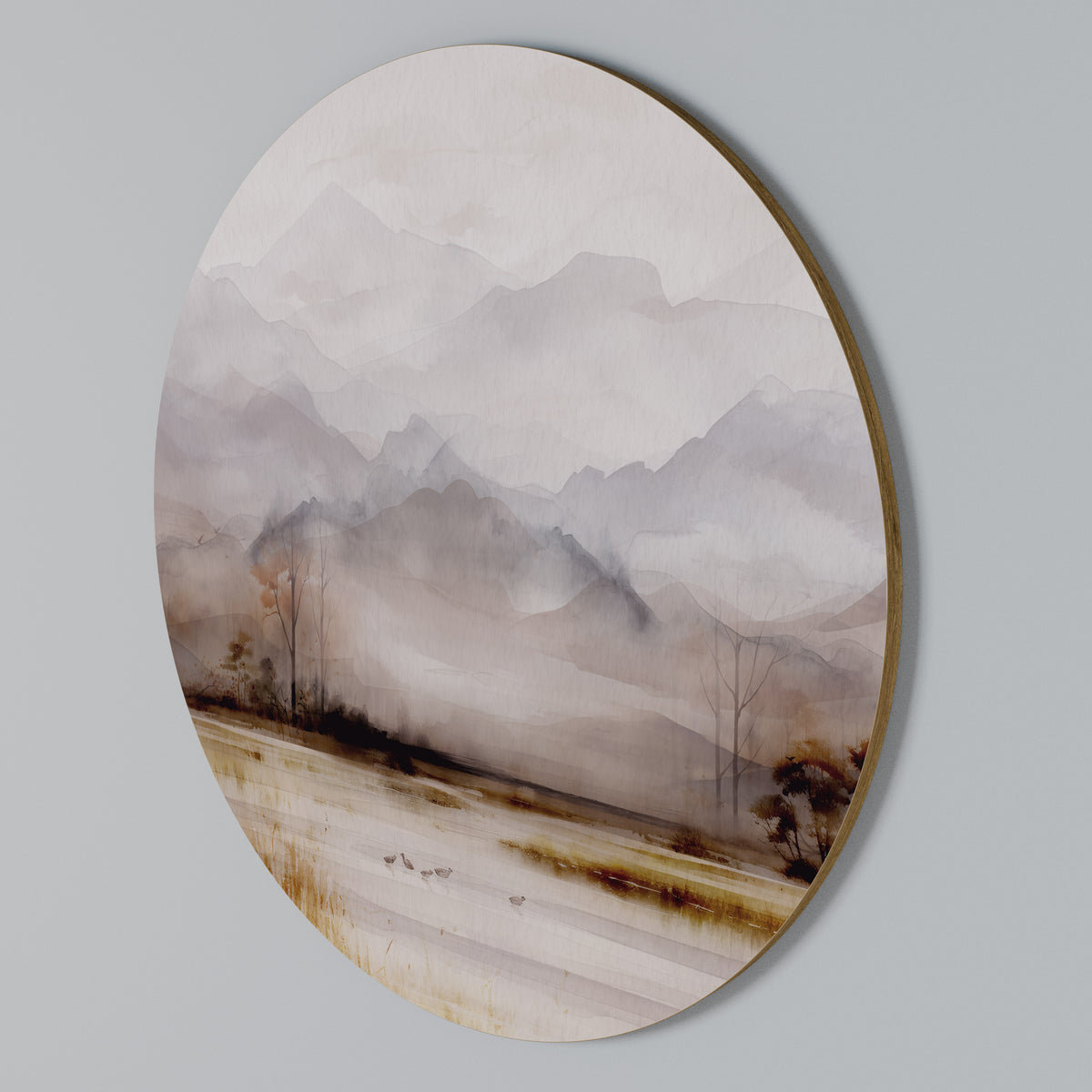 MISTY HORIZONS UNVEILED Rund väggdekor