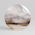 MISTY HORIZONS UNVEILED Rund väggdekal