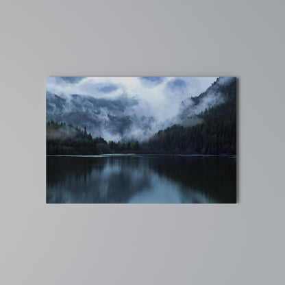 MYSTICAL MIST REFLECTIONS Horizontal Canvas Print