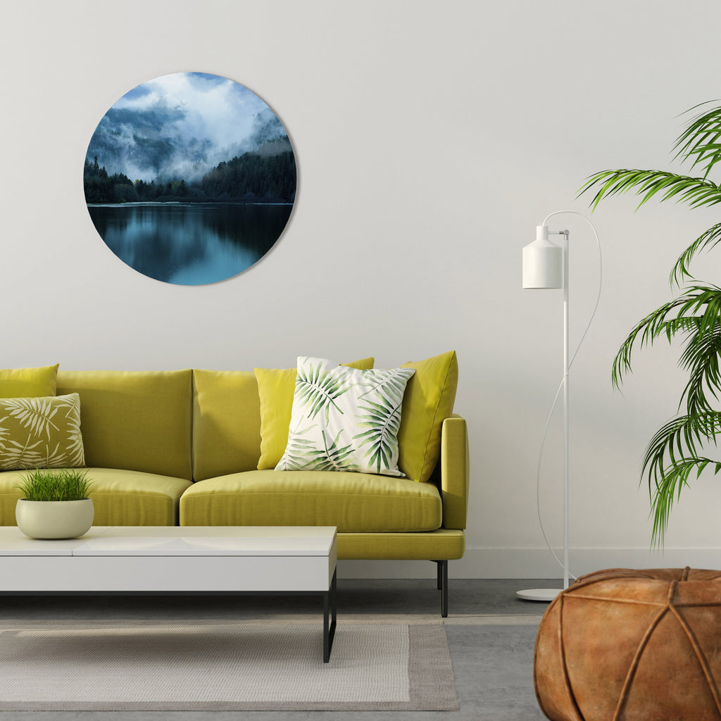 MYSTISKA MIMREFLEKTIONER Rund väggkonst