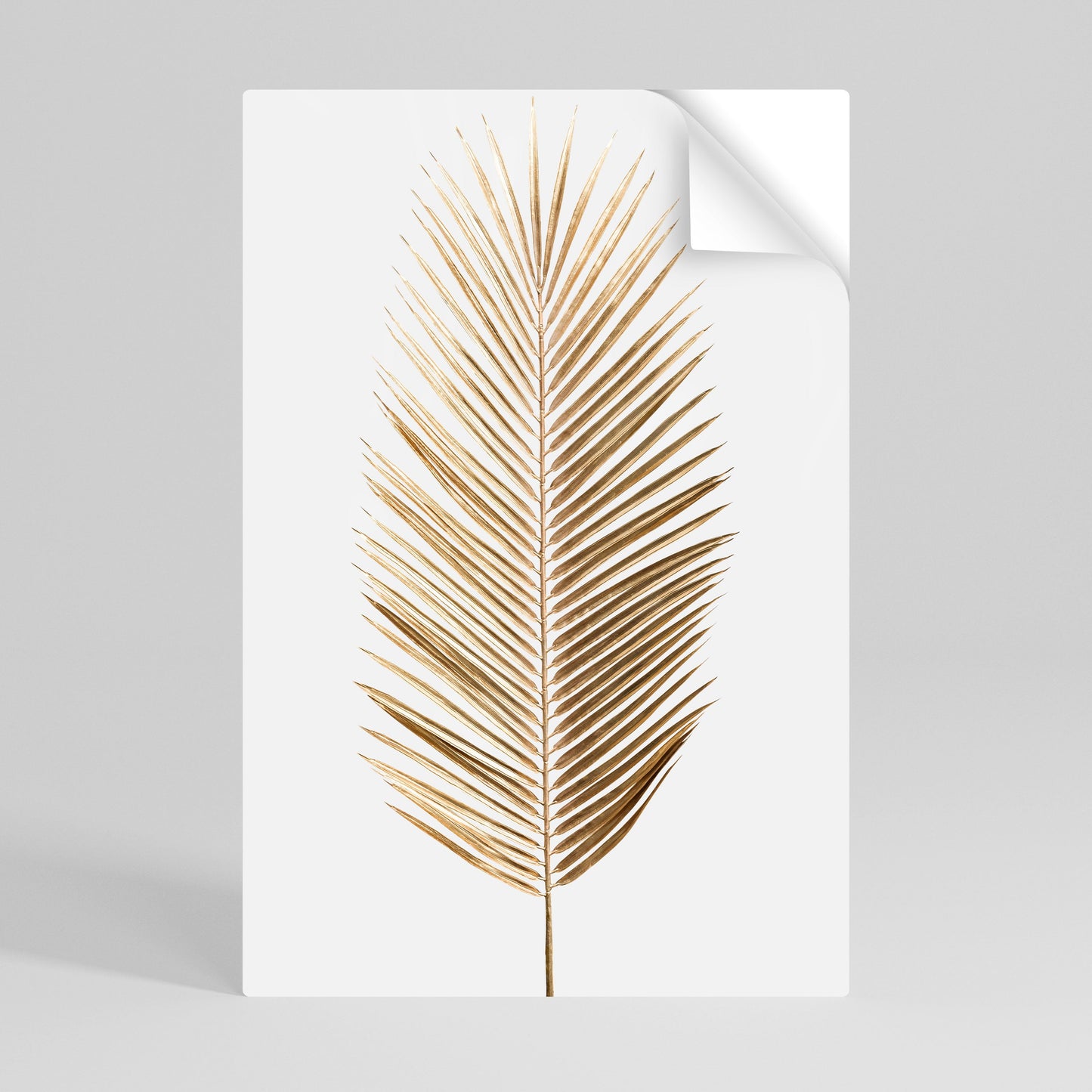 GOLDEN PALM ELEGANCE vertikal poster med självhäftande text