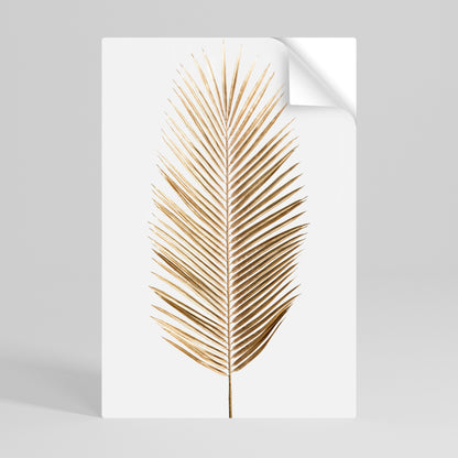 GOLDEN PALM ELEGANCE vertikal poster med självhäftande text
