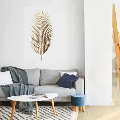 GOLDEN PALM ELEGANCE vertikal poster med självhäftande text