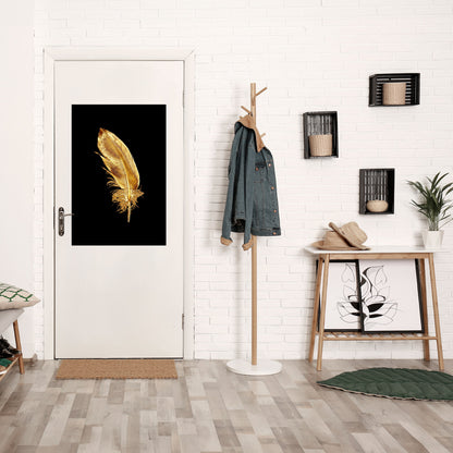 SHIMMERING FEATHER GRACE Peel and Stick Vertical Poster