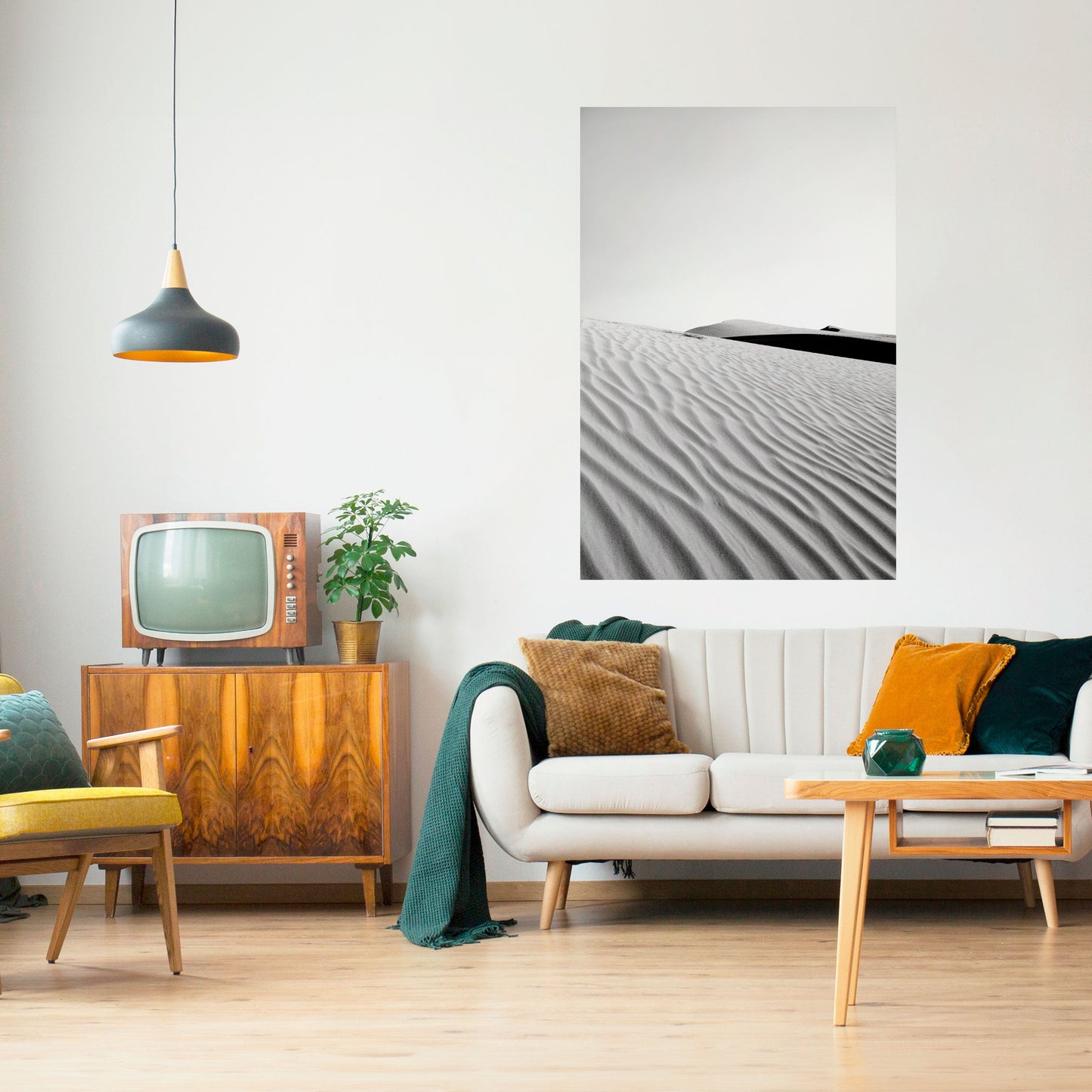 SAND INFINITY vertikal poster med självhäftande mönster