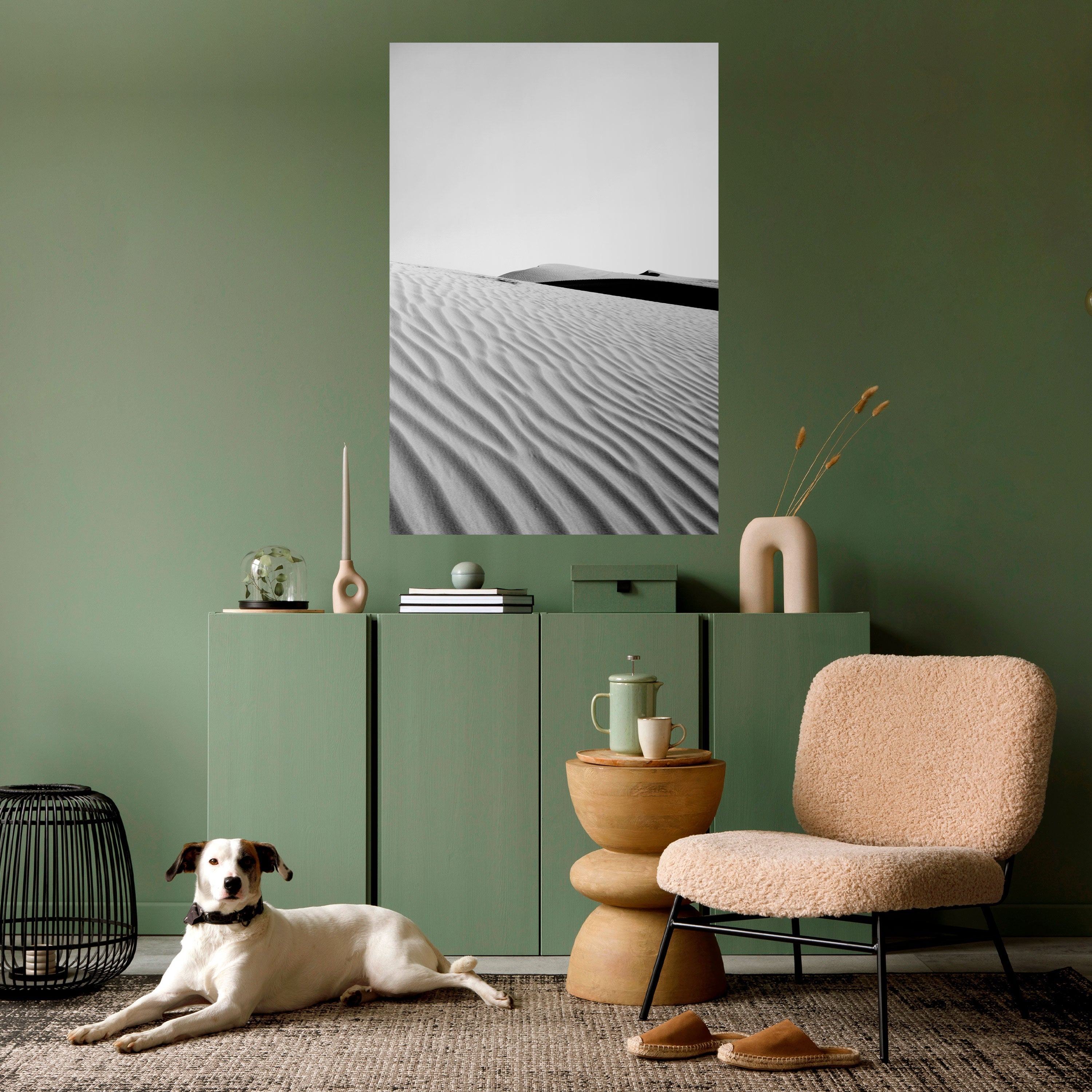 SAND INFINITY vertikal poster med självhäftande mönster