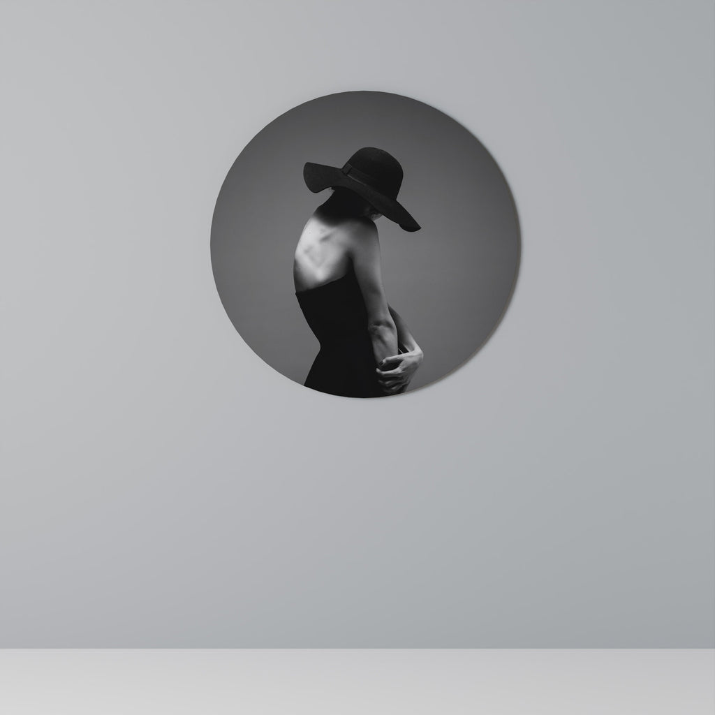 Rund väggdekoration MYSTERIESILHUETT