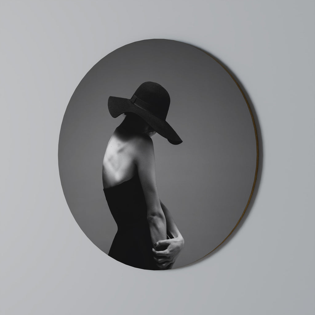 Rund väggdekoration MYSTERIESILHUETT