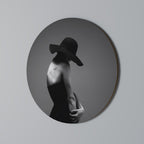 SILHOUETTE OF MYSTERY Round Wall Art